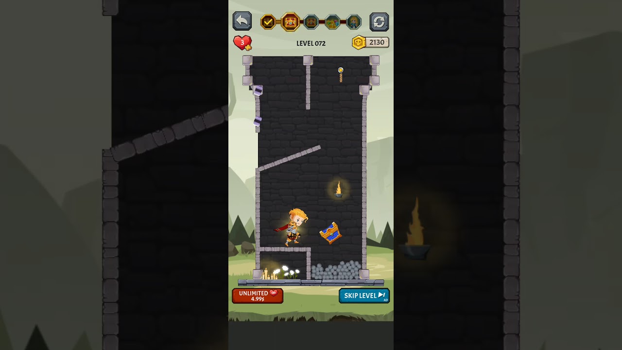 How to Loot - Pin Pull & Hero Rescue / Level 72 / Solution / Azura Global / Android iOS