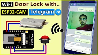 Smart WiFi Door Lock with camera using ESP32-CAM & Telegram App | Iot Projects