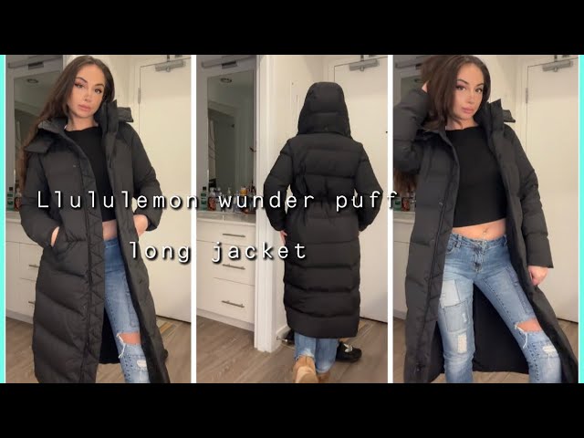 Lululemon try on Wunder puff long Jacket 2023 