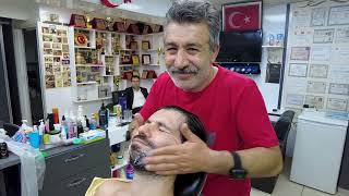Real Barber Shop Experience! Relaxing Turkish Massage And Skin Care
