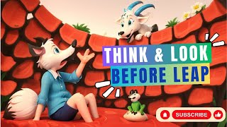 Think and Look Before You Leap 🦊🐐  #fable  #moralstory  #cartoonadventure  #forkids #folkstory