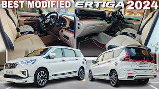 BEST MODIFIED 2024 ERTIGA WITH BULLET HEADLAMP,AMOTRIZ BODY KIT & 17