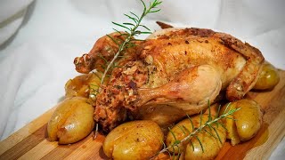 Frango Recheado com Alheira | Receita #162