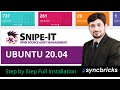 Snipe it installation step by step  ubuntu server 2004