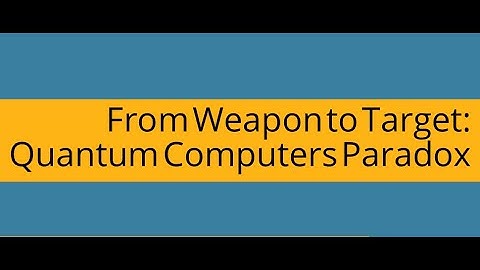 From Weapon to Target: Quantum Computers Paradox