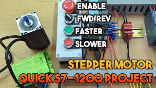 Stepper Motor Quick Project Using S7-1200 PLC