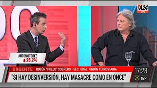 Rubén "Pollo" Sobrero: “Si hay desinversión en los trenes, hay masacre de Once" | Nota completa