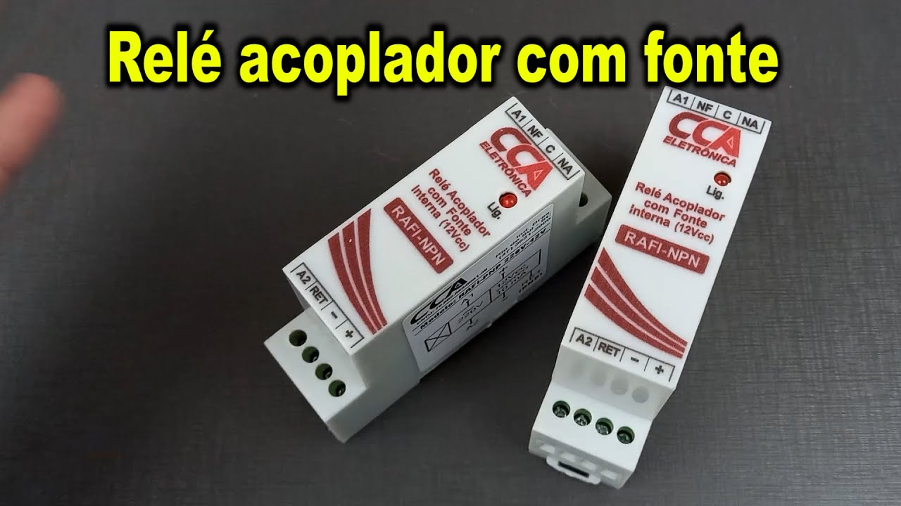 Relé acoplador com fonte