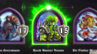 ROCK MASTER VOONE NEW HERO RUN | Rdu Hearthstone Battlegrounds