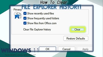 How to Clear File Explorer History | Windows 11