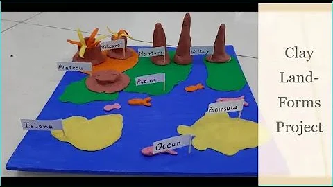 Land-forms Project With Clay # School Project For Beginners # Creative Clay Art # LoveDubaiSachika