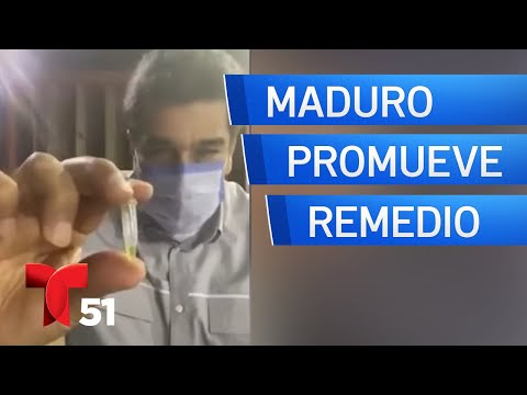 Maduro promueve remedio venezolano contra COVID-19