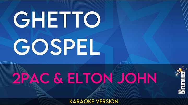 Ghetto Gospel Karaoke version - Karaoke performance video thumbnail