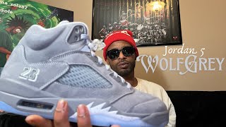 Is this the shoe everyone’s going crazy for⁉️Jordan 5 “Wolf Grey” early look‼️