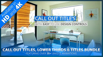 Call Out Title + Lower Thirds | After Effects Project Template