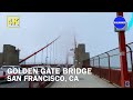 Walking golden gate bridge  binaural audio    san francisco  california  4k walking tour