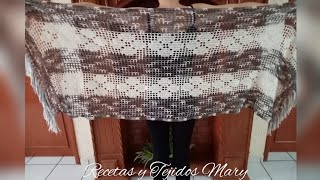 Rebozo artesanal a crochet