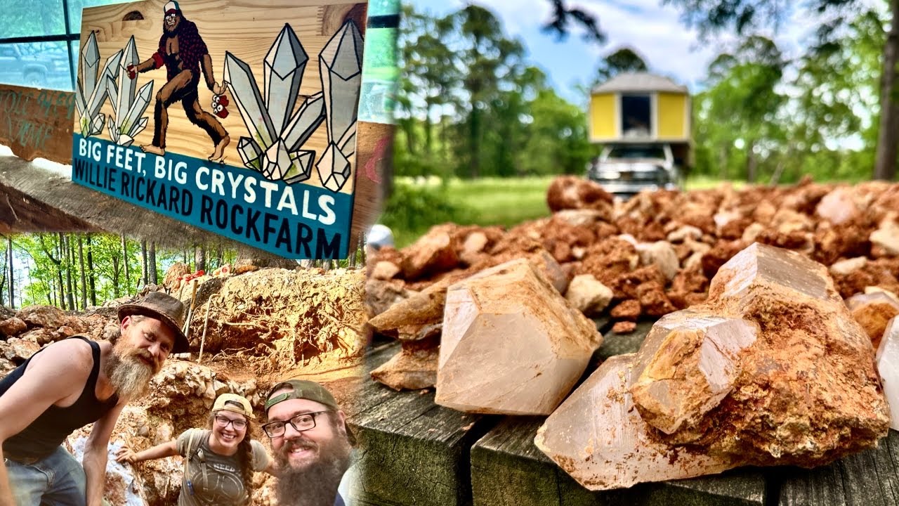 CRYSTAL MINE REVIEW - Willie Rickard's Rock Farm - Arkansas Quartz Crystal  Hunting - YouTube