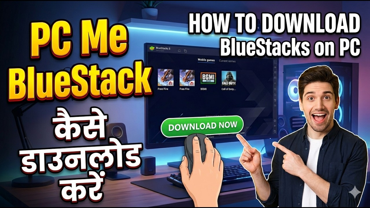 PC Me BlueStacks Install Kaise Kare | How To Download BlueStacks on PC ...