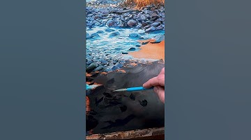 How To Paint Rocks In 3 Easy Steps! #Shorts