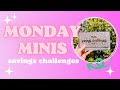 Monday mini savings challenges  my first  cashstuffing savingschallenges