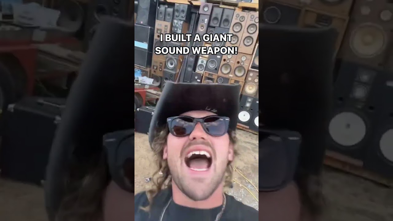 BUILDING A GIANT SOUND WEAPON!! 