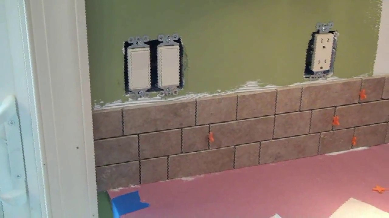 Tile Backsplash Installation - YouTube
