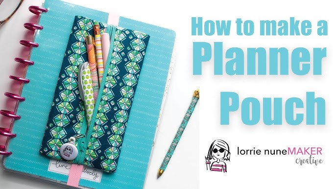 DIY Planner Pen Pouch  How to make a Notebook Pen Holder [sewingtimes] 