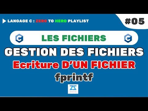 #05 Gestion des fichiers en langage C : Écriture dans un fichier texte (darija)