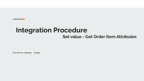 How to Get OrderItem Product Attributes using Integration Procedure #vlocity #omnistudio