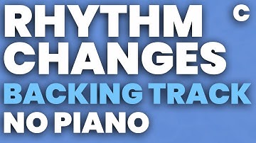 Rhythm Changes in C Backing Track Swing 180 bpm Brushes - NO PIANO