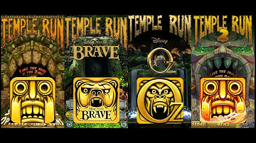 Temple Run Brave Vs Temple Run Oz Vs Temple Run 2 Vs Temple Run Android/iOS gameplay