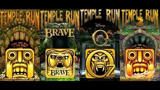 Temple Run Brave Vs Temple Run Oz Vs Temple Run 2 Vs Temple Run Android/iOS gameplay