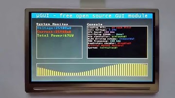 µGUI - Free Open Source GUI for Embedded Systems