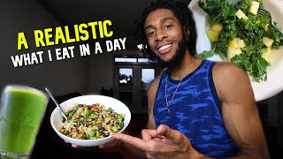 A Very Realistic What I Eat In A Day *Healthy | Full Body Workout