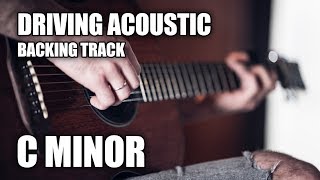 Driving Acoustic Guitar Backing Track In C Minor chords