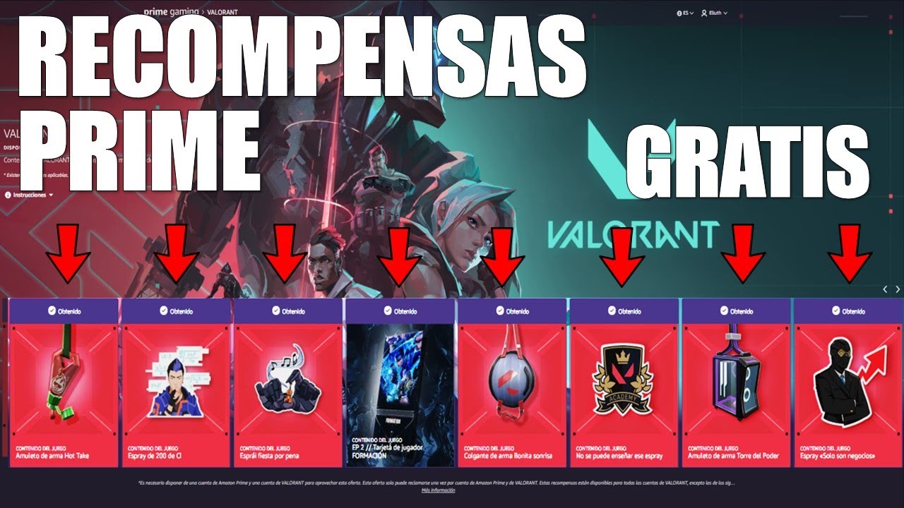 VALE LA PENA PRIME GAMING PARA VALORANT? 🧐 RECOMPENSAS GRATUITAS