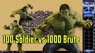 Red Alert 2 & Yuri's Revenge  100 Infantry vs 1000 Brute (Epic experiments)