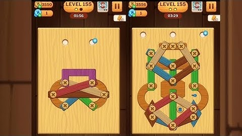 Screw Puzzle: Wood Nut & Bolt - Level 155