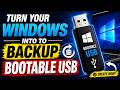 Turn Your Windows into to Backup BOOTABLE USB (Includes EVERYTHING) DO it NOW!!