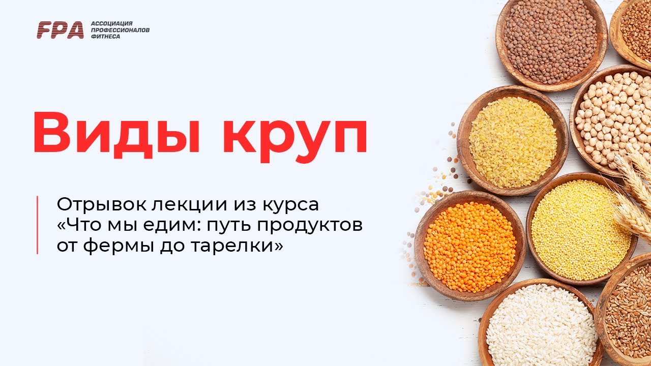 Виды и особенности круп | Ассоциация Профессионалов Фитнеса (FPA) - YouTube