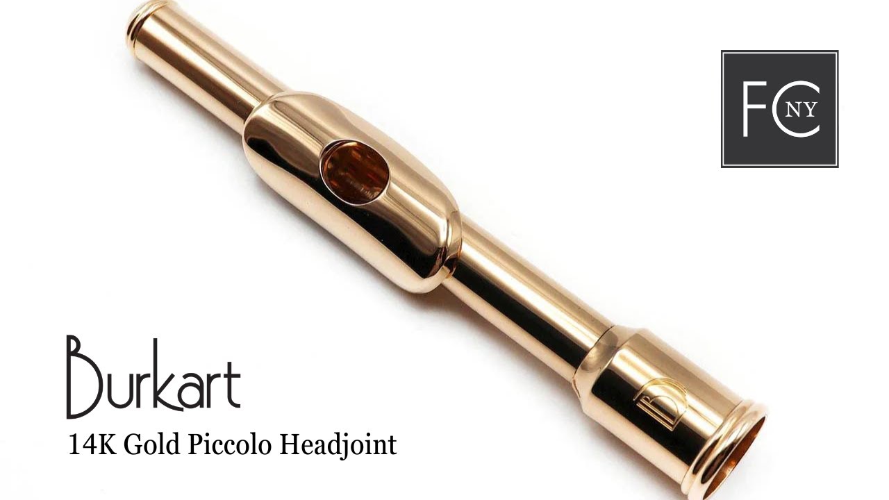 Burkart Piccolo Headjoint 1782 in 14K Gold Flute Center of New York
