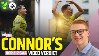 Disappointing result | Connor's Verdict: Norwich City 2-2 Swansea City