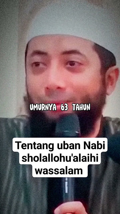 Tentang uban Nabi sholallohu'alaihi wassalam #ustadzkhalidbasalamah