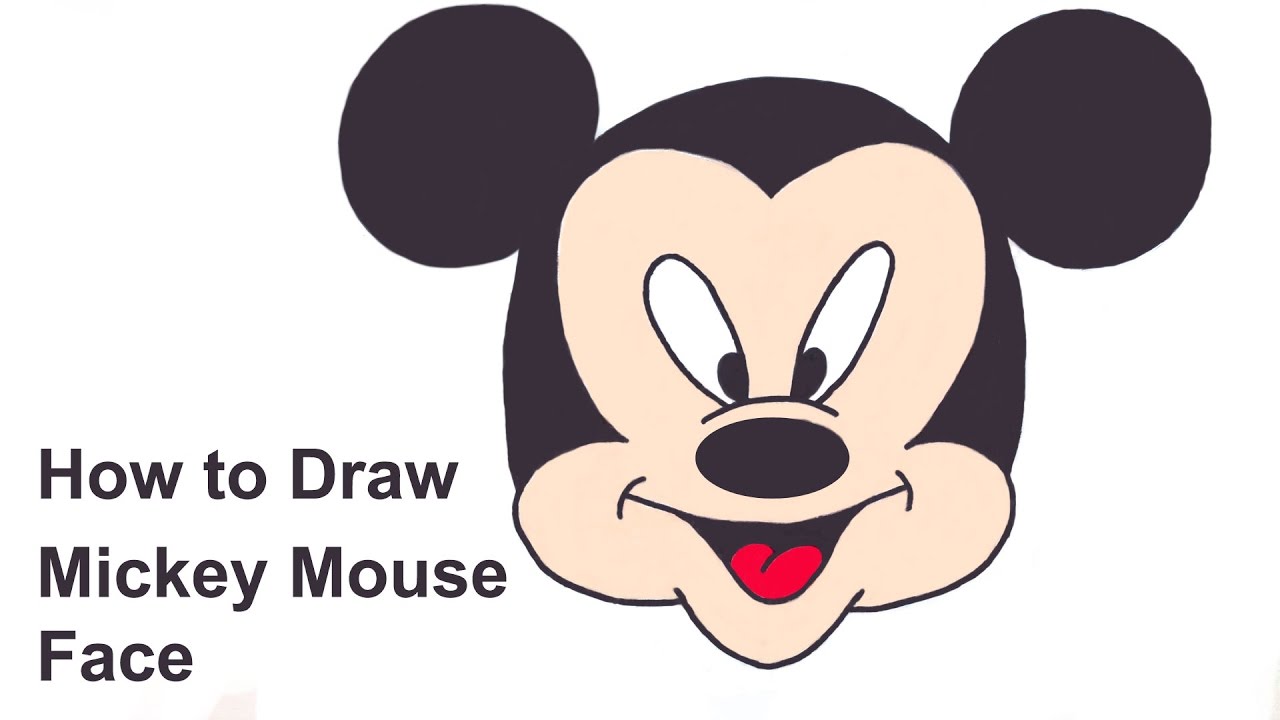 How to draw mickey mouse | ShowMe