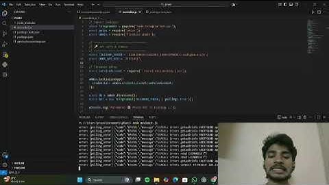 The telegram API by intergrating the firebase