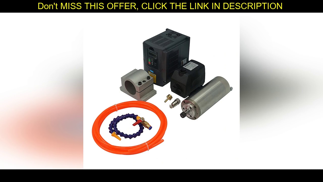 ✓ Deal  YOOCNC CNC Router Spindle inverter Clamp Water Pump pipe for wood router cnc milling machin