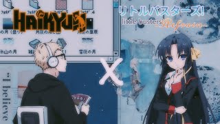 Tsukishima/kurugaya snaps//haikyuu x little busters refrain//anime skits//haikyuu text//Original