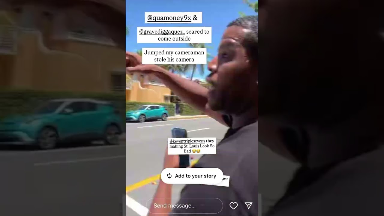 Opps Pulls Up On GraveDigga Quez In Miami