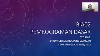 Pemrograman Dasar 05 | Pengulangan: While, For, dan For Each di Java dan Python